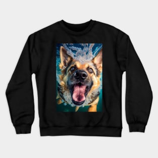 Dogs in Water #6 Crewneck Sweatshirt